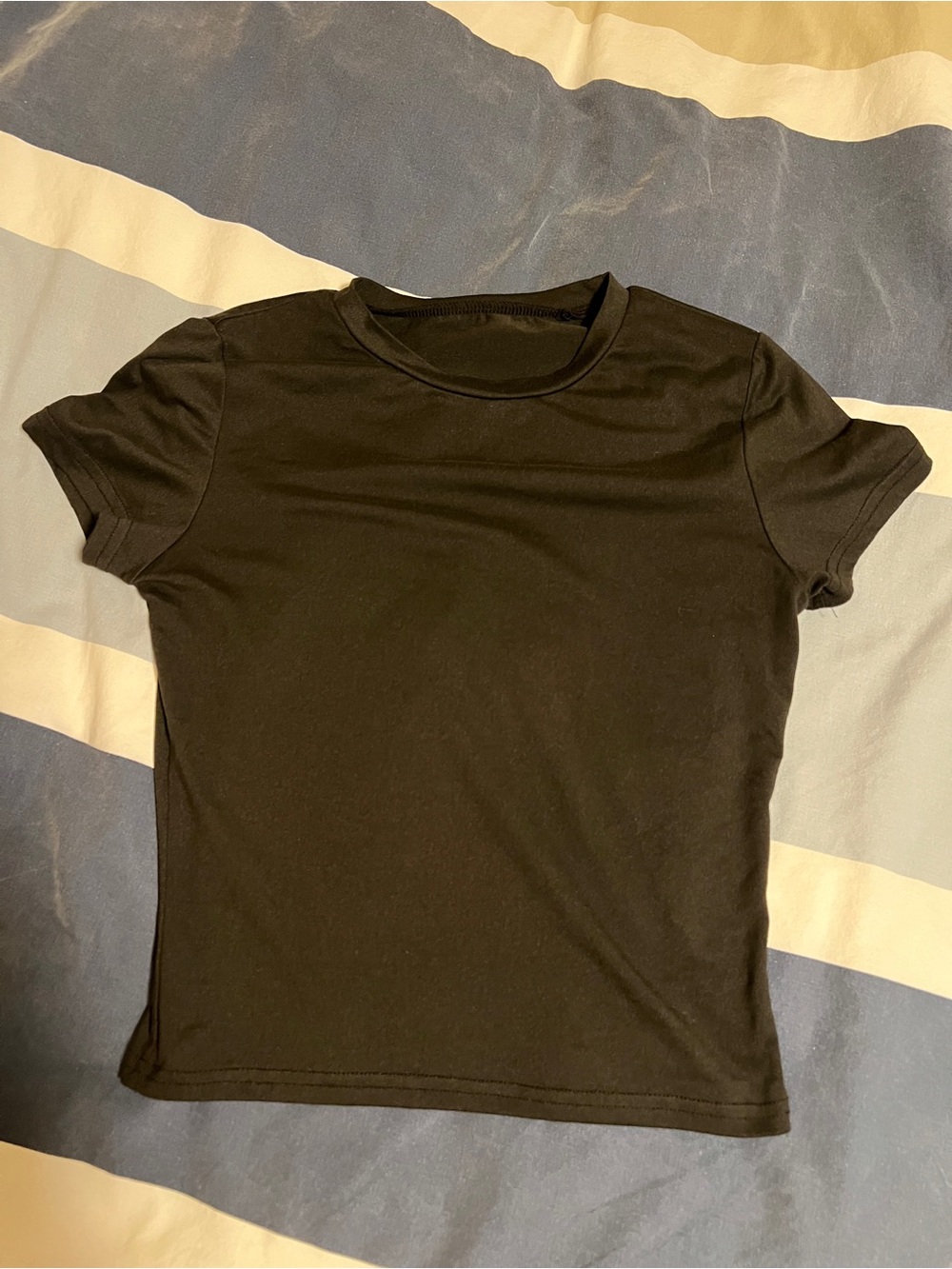SHEIN Black Short Sleeve Crewneck Tee